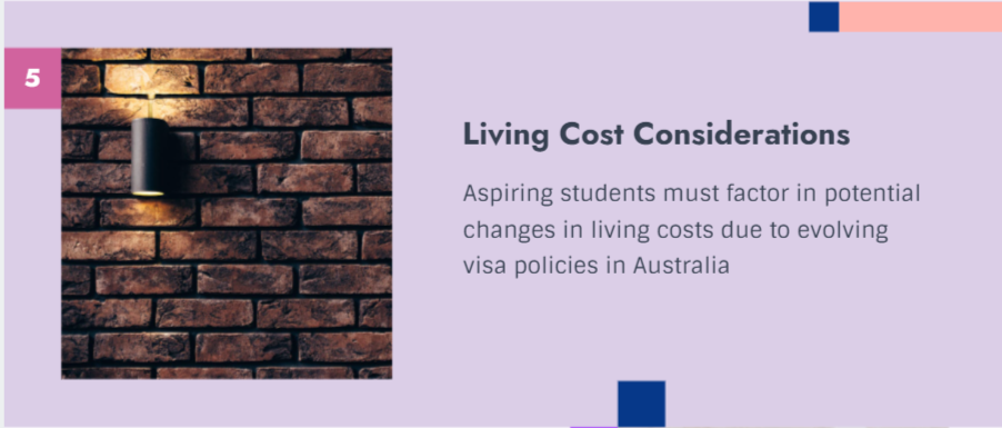 The living cost for the internation students in Australia